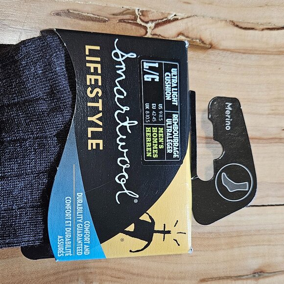 Men's, Ultra Light Cushion, Merino Smartwool Socks. Large 9-11.5 - Picture 5 of 6